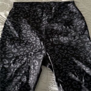 ZYIA Black Leopard Athletic Shorts